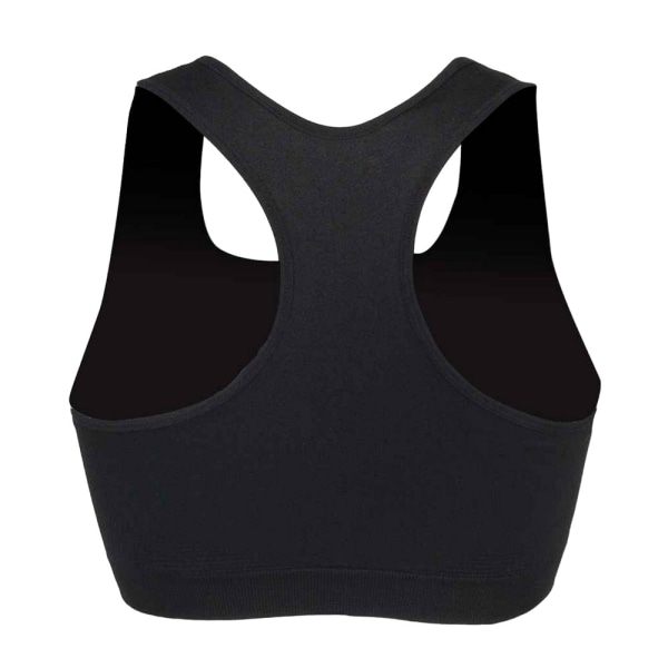 Skinni Fit Womens/Ladies Workout Crop Top L Svart Black L