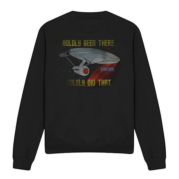 Star Trek Unisex Vuxen Boldly Did That Sweatshirt XXL Svart Black XXL