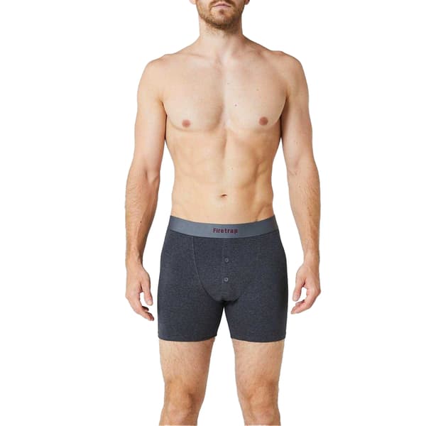 Firetrap Herr Boxershorts (2-pack) M Grå/Vinröd Grey/Wine M