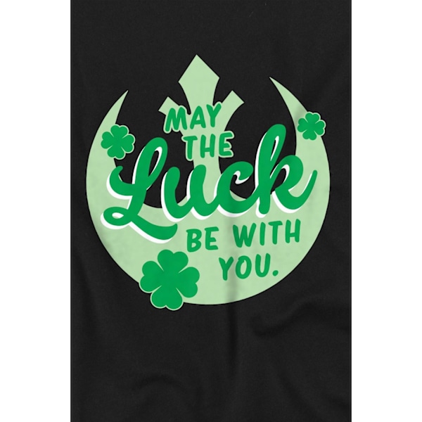 Star Wars Barn/Kids Lycka Rebellskylt St Patricks Day T-shirt Black 9-10 Years