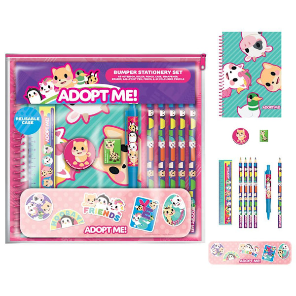 Adopt Me Core Bumper Skolmaterialset 23,5cm x 3cm x 23,5cm Multi Multicoloured 23.5cm x 3cm x 23.5cm