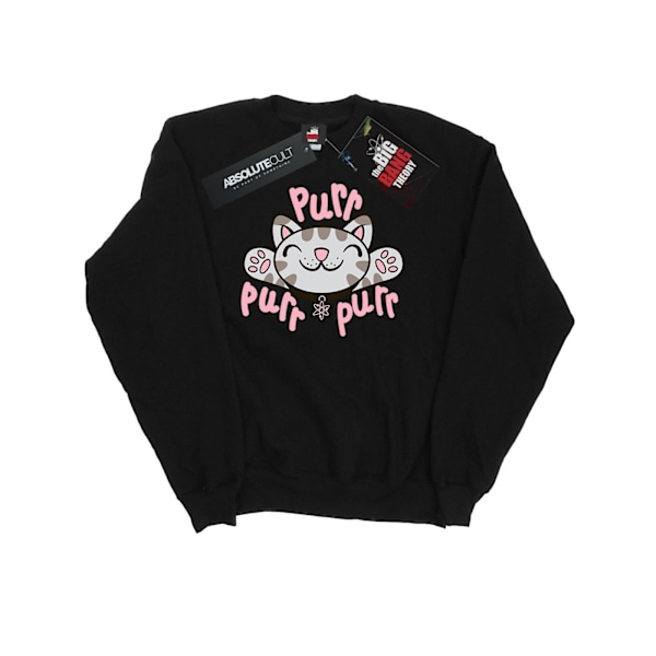 Big Bang Theory Mjuk Kitty Purr Sweatshirt XL Svart Black XL