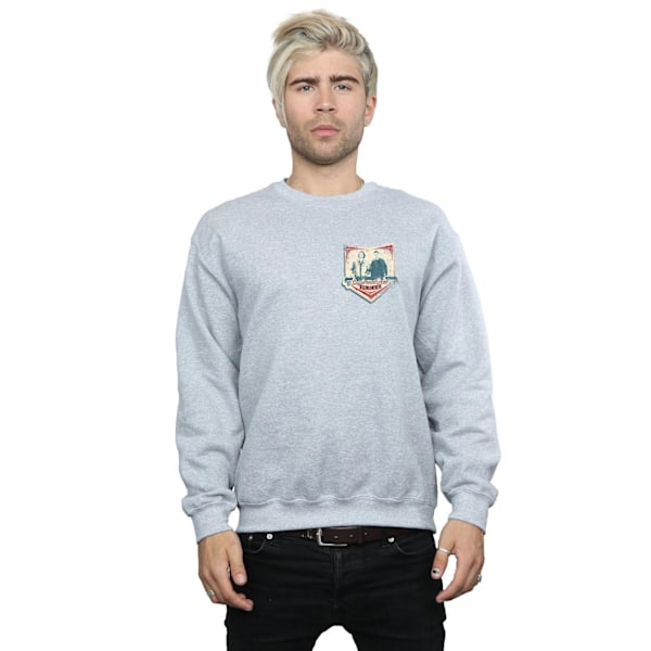 Supernatural Herr Winchester Brösttryck Sweatshirt S Sports G Sports Grey S