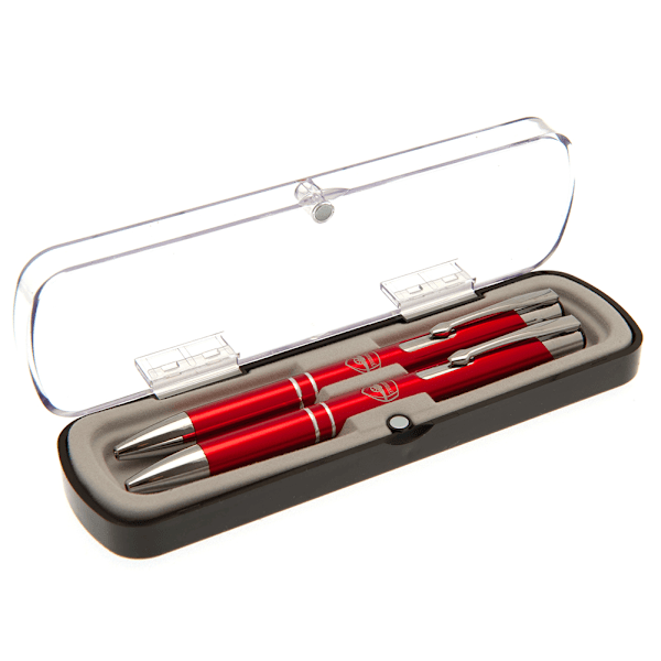 Arsenal FC Executive Crest Penna & Blyertsset One Size Röd Red One Size