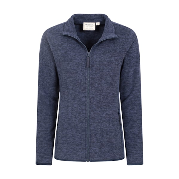 Mountain Warehouse Dam/Dam Snowdon II Melange Fleecejacka med Hel Dragkedja Dark Blue 16 UK