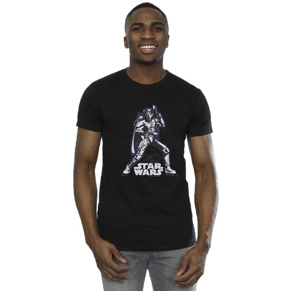 Star Wars: The Clone Wars Darth Vader Pose T-shirt i bomull för män Black S