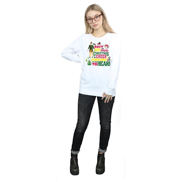 Elf Dam/Damer Julglädje Sweatshirt XXL Vit White XXL