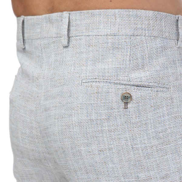 Guide London Herr Triple Färgad Garn Texturerad Vävd Slim Suit T Blue 40R