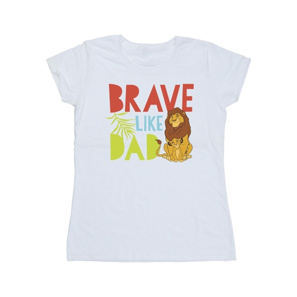 Disney Dam/Damer The Lion King Modig Som Pappa Bomull T-Shir White L