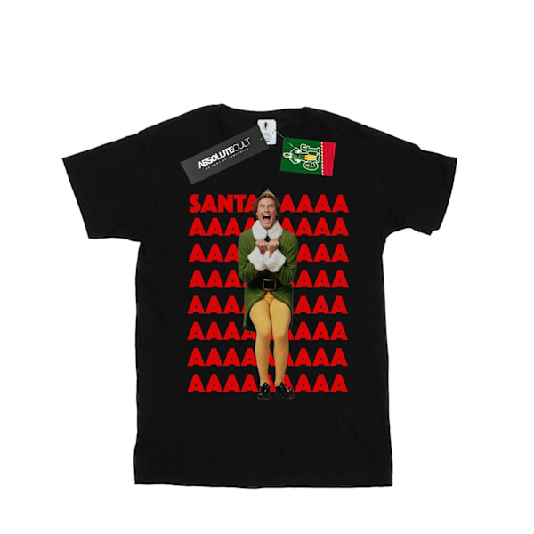 Elf Mens Buddy Santa Scream T-Shirt XXL Svart Black XXL