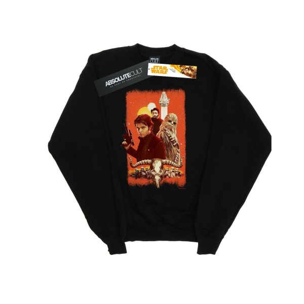 Star Wars Mens Solo Trio Paint Sweatshirt XL Svart Black XL