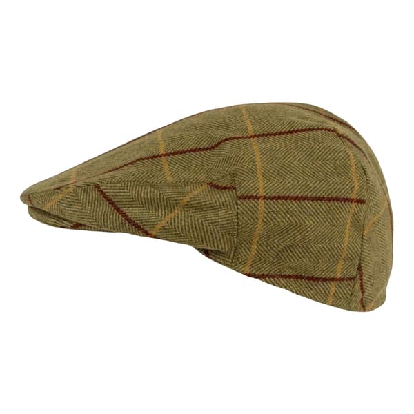 Jack Pyke Herr Tweed Flat Cap 60cm Grön Green 60cm