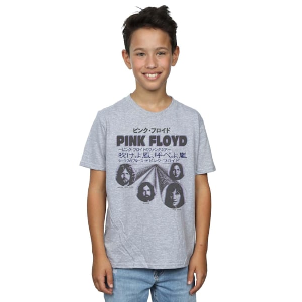 Pink Floyd Boys Japanese Cover T-Shirt 12-13 år Sports Grey Sports Grey 12-13 Years