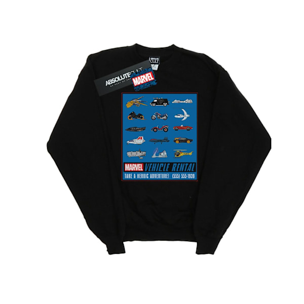 Marvel Girls Vehicle Rentals Färg Sweatshirt 5-6 År Svart Black 5-6 Years