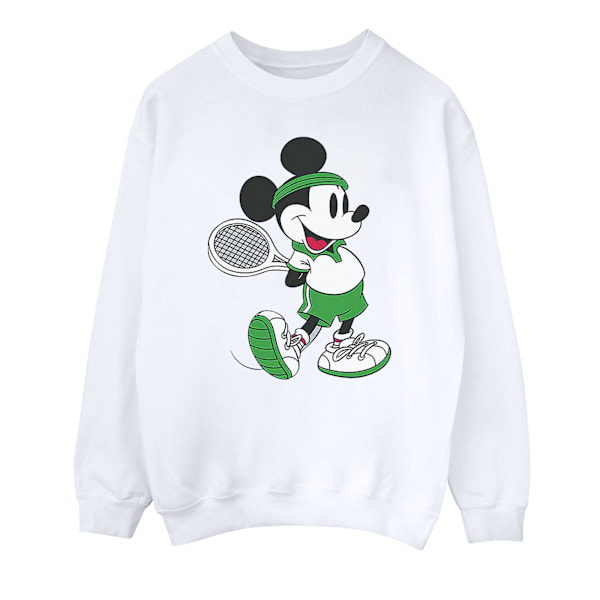 Disney Dam/Kvinnor Mickey Mouse Tennis Sweatshirt L Vit White L