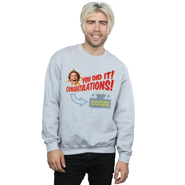 Elf Herr World´s Best Coffee Sweatshirt XL Sports Grey Sports Grey XL