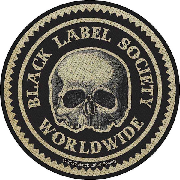Black Label Society Worldwide Woven Standard Patch One Size Bla Black/Beige One Size