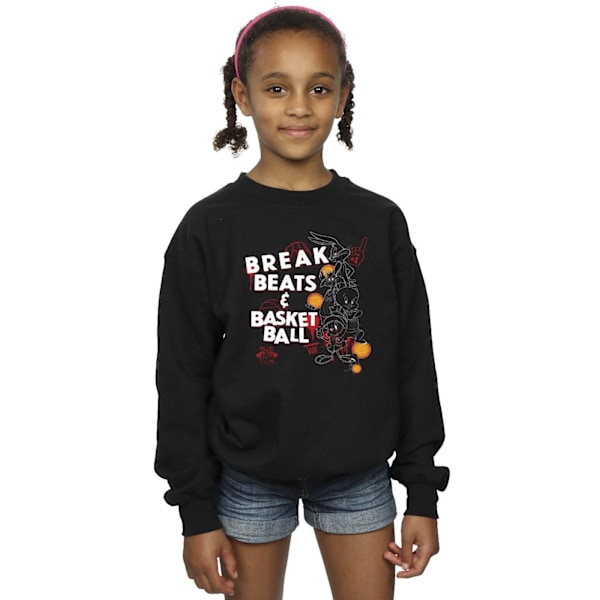 Space Jam: A New Legacy Girls Break Beats & Basketball Sweatshirt Black 7-8 Years