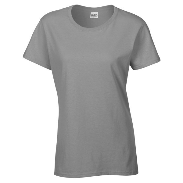 Gildan Dam/Kvinnor Heavy Cotton Missy Fit Kortärmad T-shirt Graphite Heather L