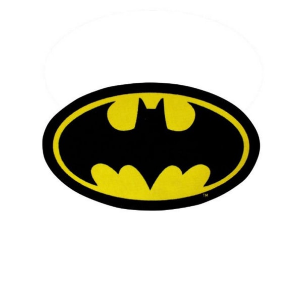 Batman golvmatta 98 cm x 57 cm svart/gul Black/Yellow 98cm x 57cm