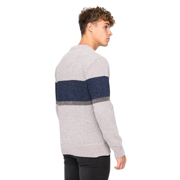 Bewley & Ritch Herr Kirkman Stickad Tröja med Rund Hals XXL Li Light Grey XXL