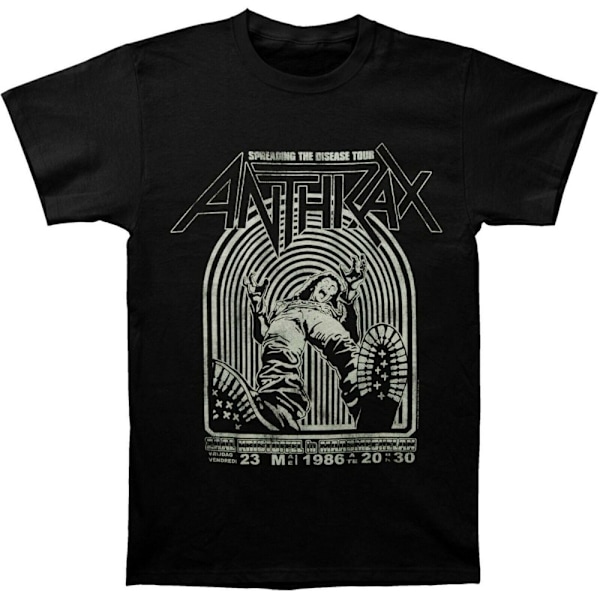 Anthrax Unisex Adult Spreading The Disease Bomull T-shirt XXL B Black XXL