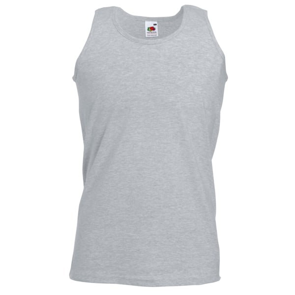 Fruit Of The Loom Herr Athletic Sleeveless Vest / Tank Top 3XL Heather Grey 3XL