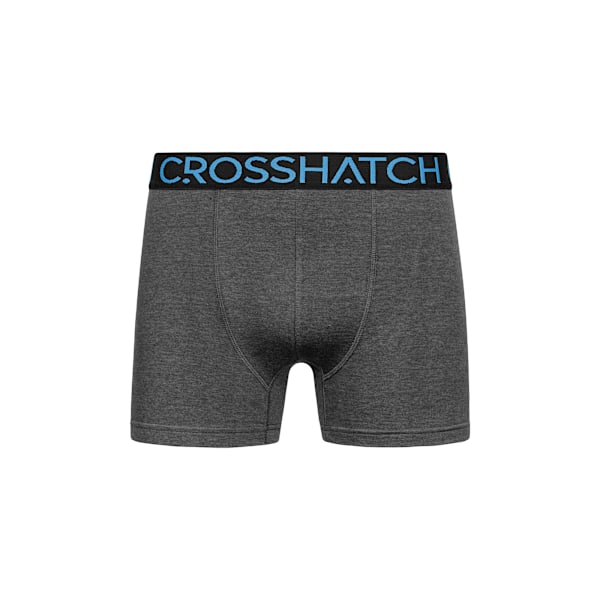 Crosshatch Chasma Boxershorts för män (3-pack) S Charcoal Marl Charcoal Marl S