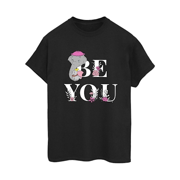 Disney Dam/Damer Dumbo Be You Bomull Boyfriend T-shirt S Svart Black S
