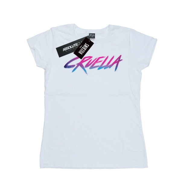 Disney Dam/Dam Rad Cruella bomull T-shirt M Vit White M