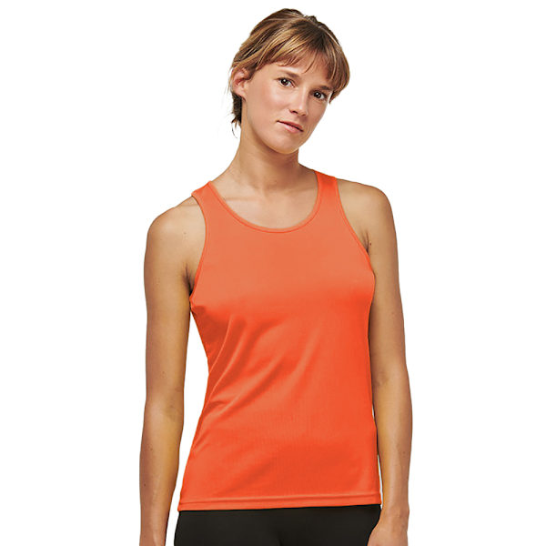 Kariban Proact Sport- / Träningsväst utan ärmar för kvinnor Fluorescent Orange S