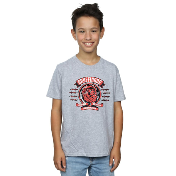 Harry Potter Pojkar Gryffindor Toon Crest T-shirt 12-13 år Spo Sports Grey 12-13 Years