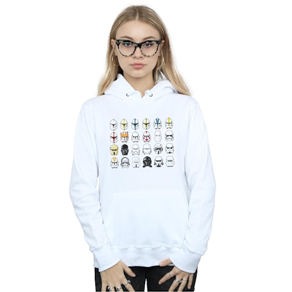 Star Wars Dam/Damer Trooper Hjälmar Hoodie S Vit White S