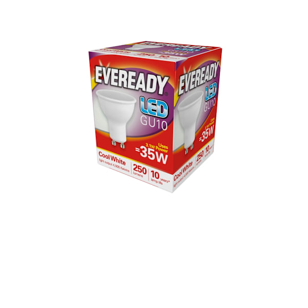 Eveready GU10 LED-lampa One Size Cool White Cool White One Size