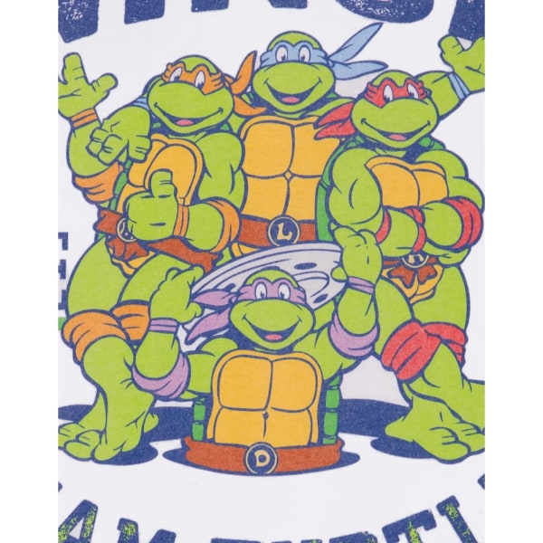 Teenage Mutant Ninja Turtles Mens 1984 Collegiate Kortärmad White L