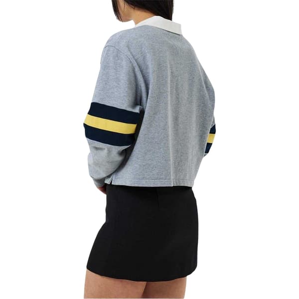 Tommy Jeans Dam/Dam Crest Bomullströja 14 UK Grå He Grey Heather 14 UK
