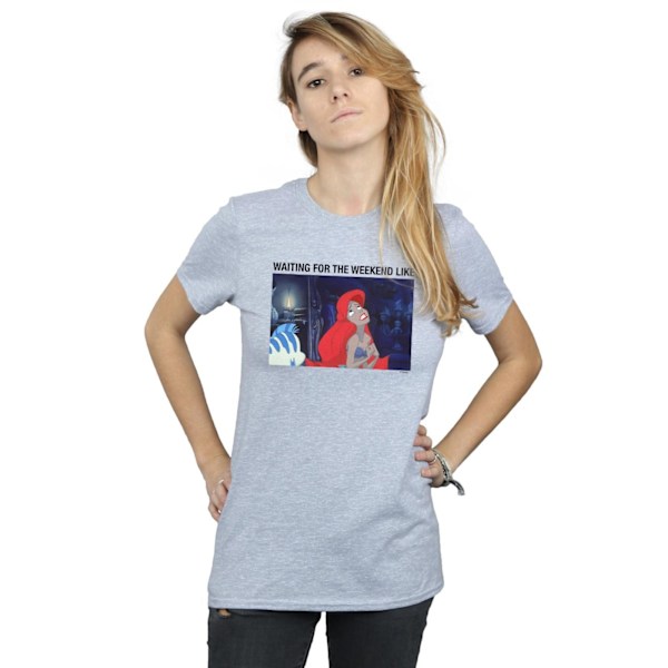 Disney Dam/Damer The Little Mermaid Väntar På Helgen Sports Grey XXL