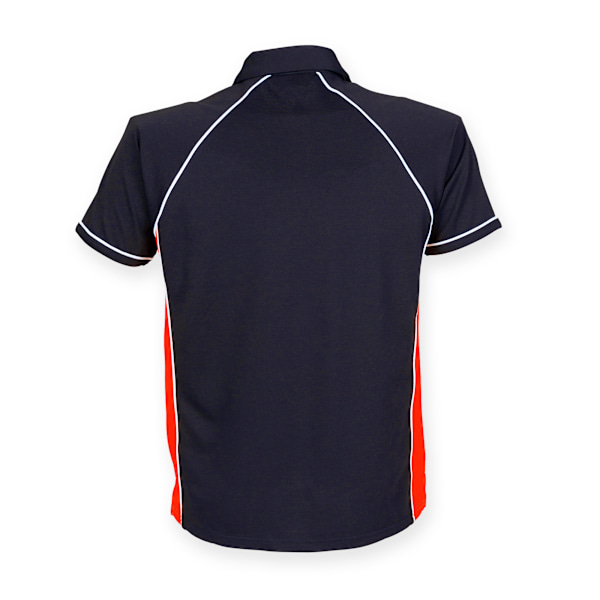 Finden & Hales Herr Piped Performance Sports Polo Shirt M Marinblå/ Navy/Red/White M