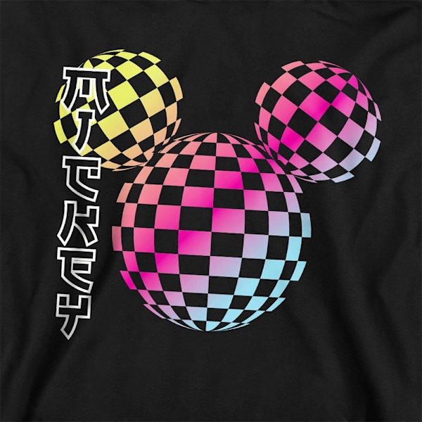 Mickey Mouse Barn/Barn Checkerboard Gradient Head Heather Athletic Heather 9-11 Years