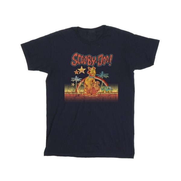 Scooby Doo Boys Palm Trees T-Shirt 7-8 år Marinblå Navy Blue 7-8 Years