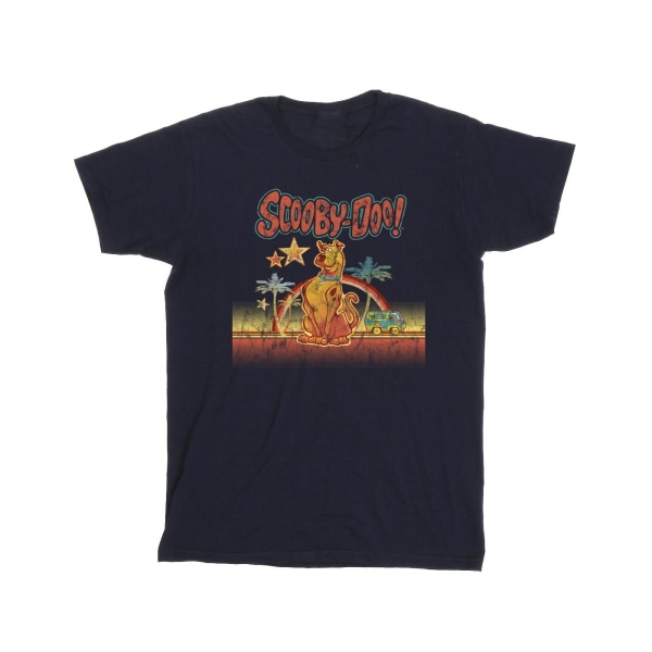 Scooby Doo Boys Palm Trees T-shirt 9-11 år Marinblå Navy Blue 9-11 Years