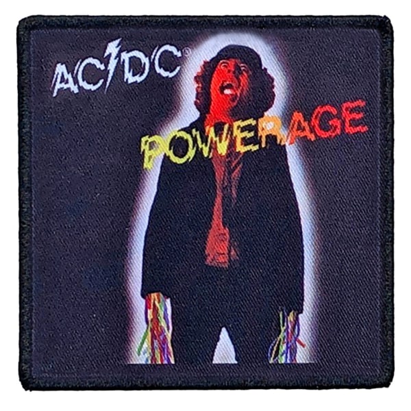 AC/DC Powerage Standard Iron On Patch One Size Svart/Röd/Vit Black/Red/White One Size