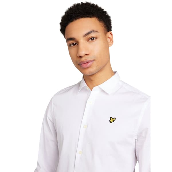 Lyle & Scott Herr Interlock Skjorta L Vit White L