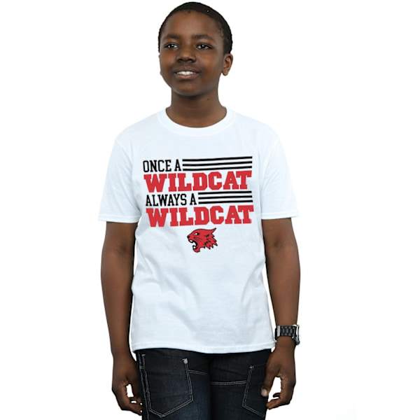 Disney Boys High School Musical The Musical Once A Wildcat T-Sh White 7-8 Years