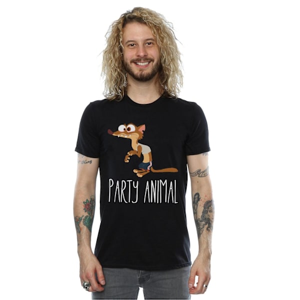 Zootropolis Herr Party Animal Bomull T-shirt M Svart Black M