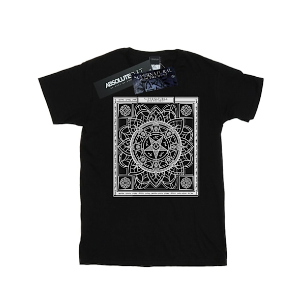 Supernatural Herr Pentagram Mönster T-shirt XXL Svart Black XXL