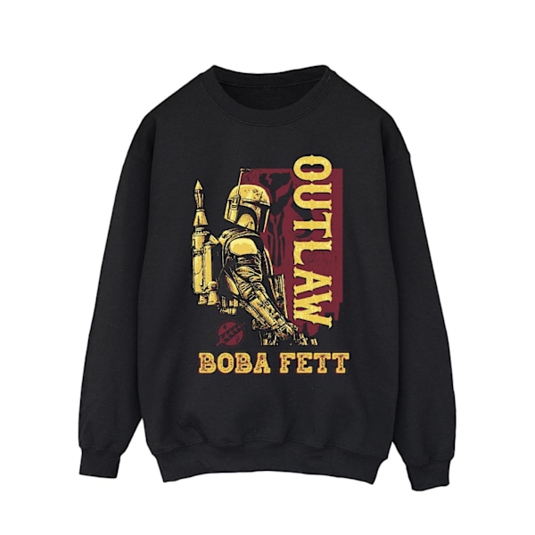 Star Wars Herr The Book Of Boba Fett Distressed Outlaw Sweatshirt Black XXL
