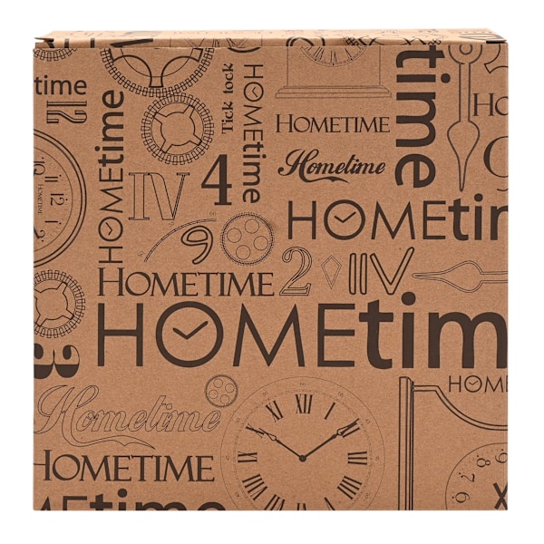 Hometime Rund Retro Salviagrön Metall Väggklocka 24cm One Size Salviagrön Sage One Size