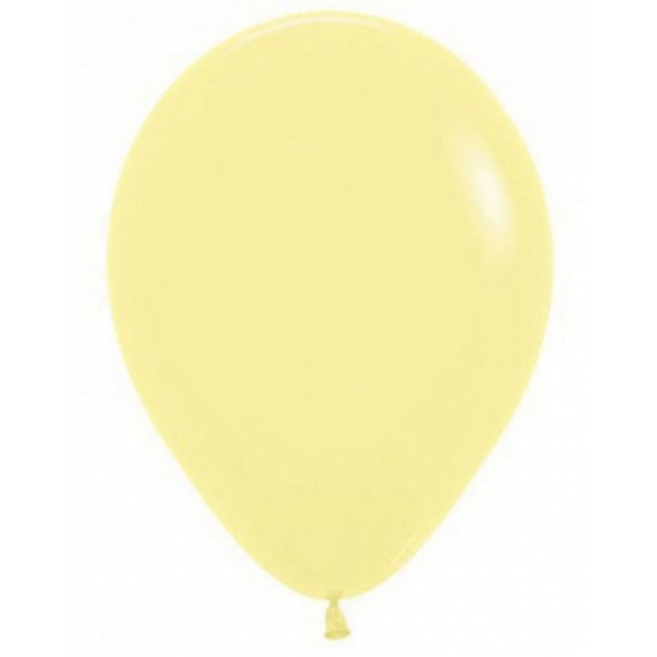 Globos Latex Metallic Ballonger (Förpackning om 100) En Storlek Citron Gul Lemon Yellow One Size