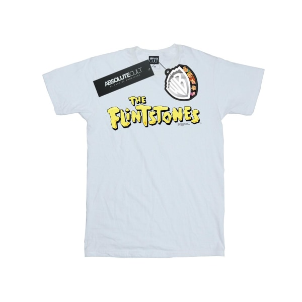 The Flintstones Dam/Damer Original Logo Bomull Boyfriend T- White S